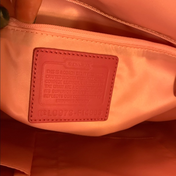 Authentic Pink Coach Purse - Picture 4 of 6